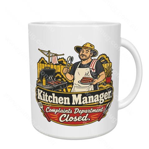 Kitchen Manager. Complaints Department Closed.