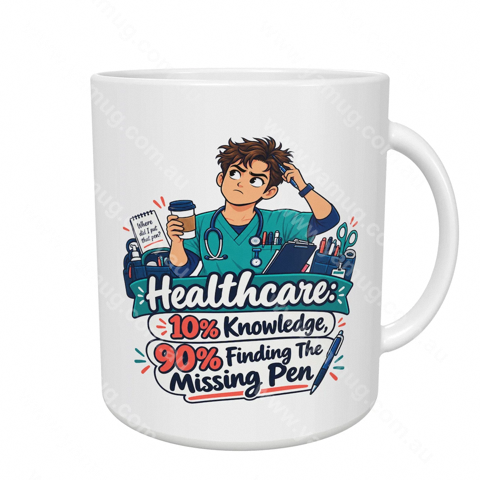 Healthcare: 10% Knowledge, 90% Finding The Missing Pen (Male)